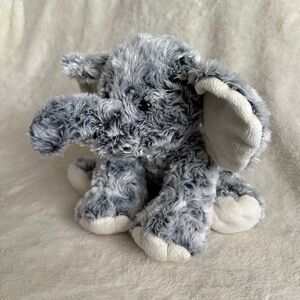 Babies R Us Grey Swirls Textured Elephant Plush 9” Stuffed Animal Toy